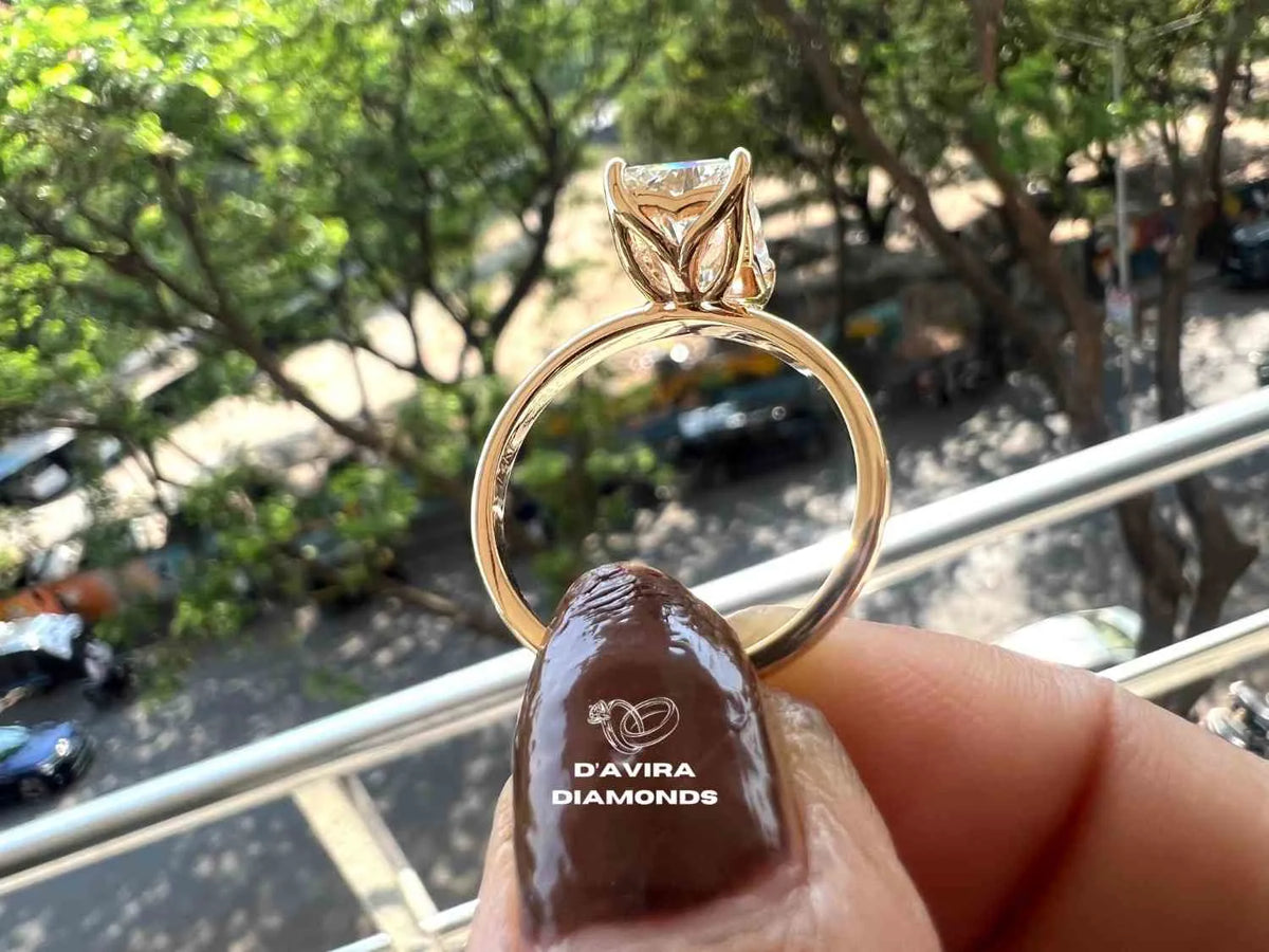 Radiant Solitaire Diamonds Engagement Rings with Lab Grown Diamond Options in Gold, Platinum & Silver 4