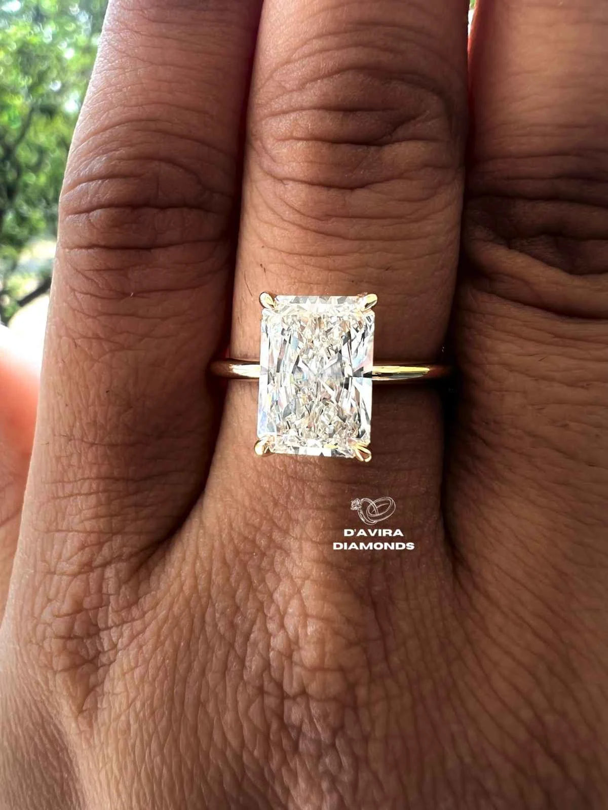Radiant Solitaire Diamonds Engagement Rings with Lab Grown Diamond Options in Gold, Platinum & Silver 4