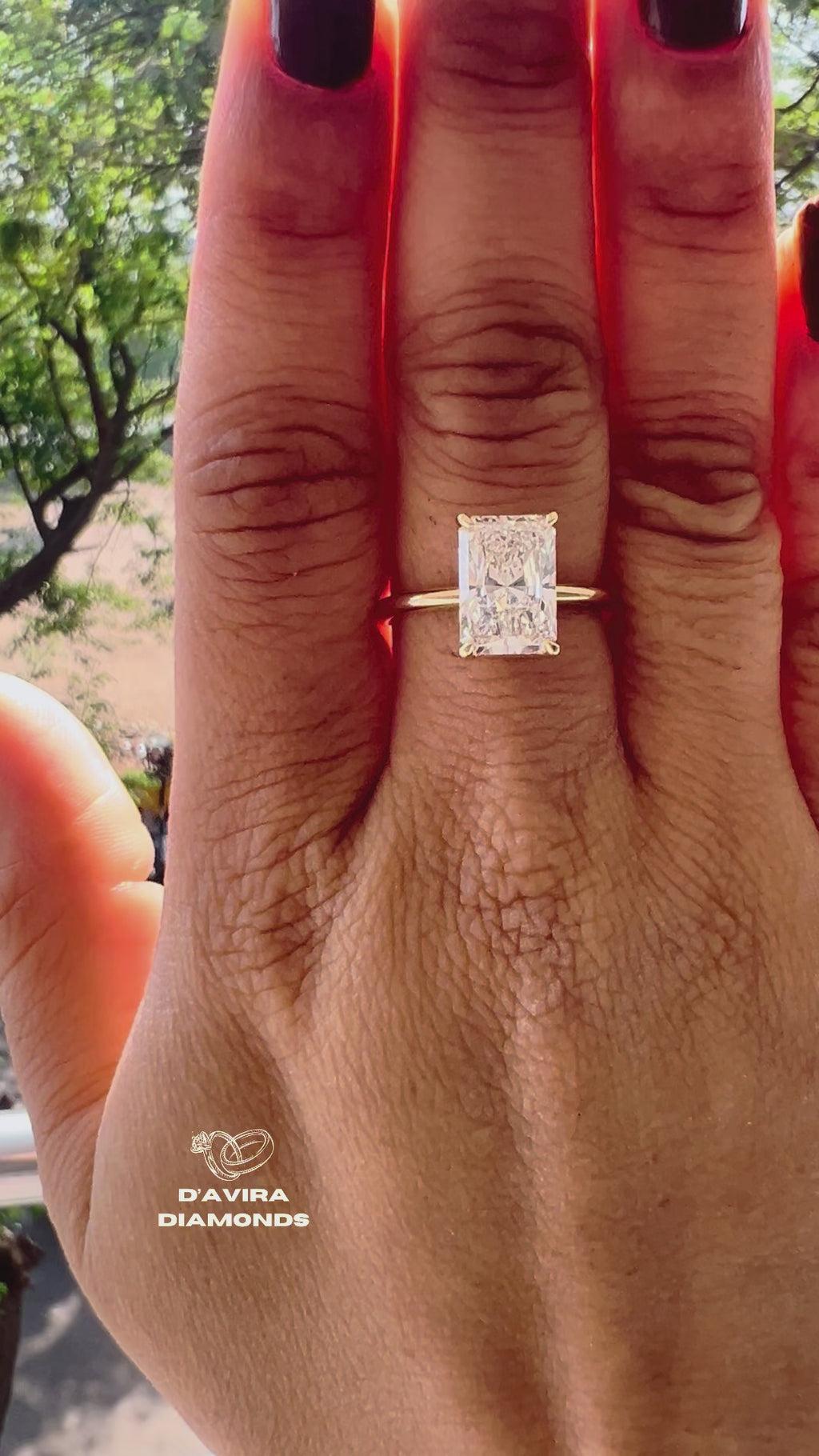 Radiant Solitaire Diamonds Engagement Rings with Lab Grown Diamond Options in Gold, Platinum & Silver 2