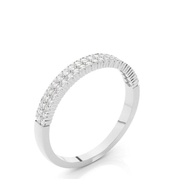 Elegant Half Eternity Ring in 925 Sterling Silver – A Symbol of Timeless Beauty
