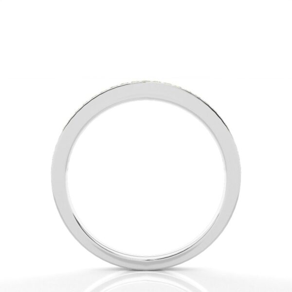 Elegant Yellow Diamond Eternity Band in Sterling Silver - Image 2