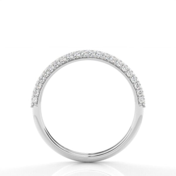 Elegant Marquise & Round Cut Diamond Wave Ring in 925 Sterling Silver – A Timeless Symbol of Grace - Image 3