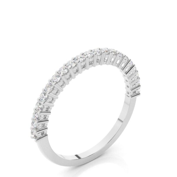 Classic Half-Eternity Diamond Ring – Timeless & Elegant