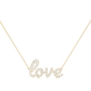 Dazzling "Love" Necklace – A Sparkling Expression of Affection