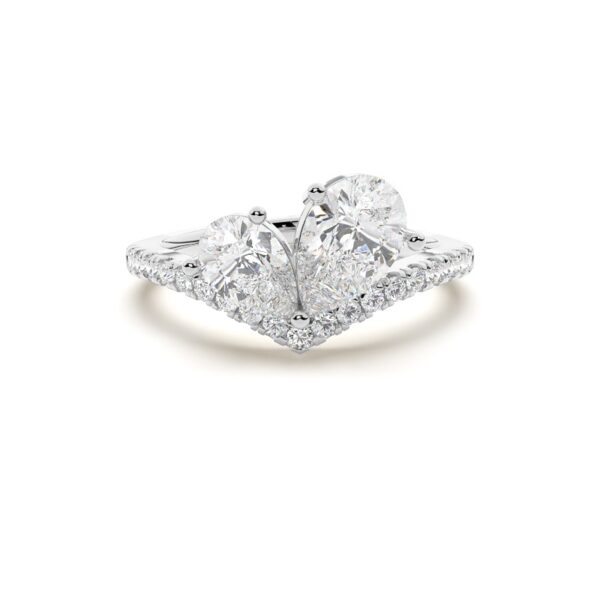 Sweetheart Diamond Engagement Ring - Image 3