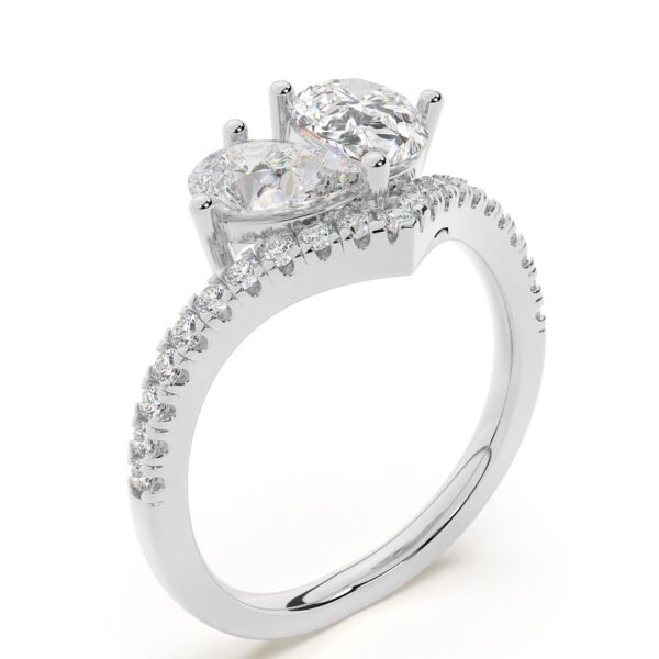 Sweetheart Diamond Engagement Ring