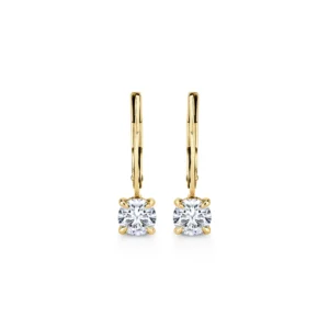 Timeless Solitaire Drop Earrings | 925 Sterling Silver Elegance