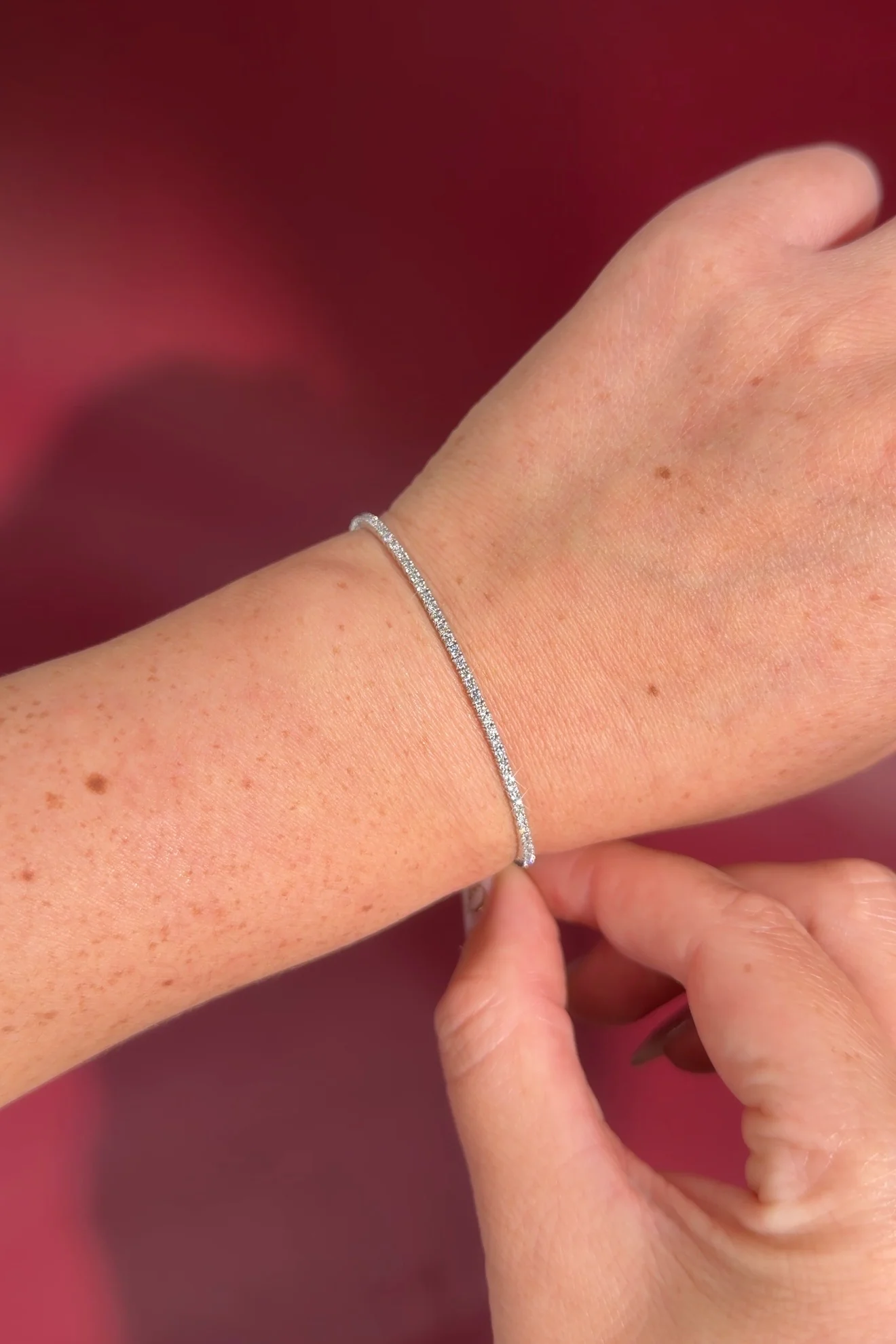 Moissanite Classic Tennis Bracelet in 925 Sterling Silver - Image 2