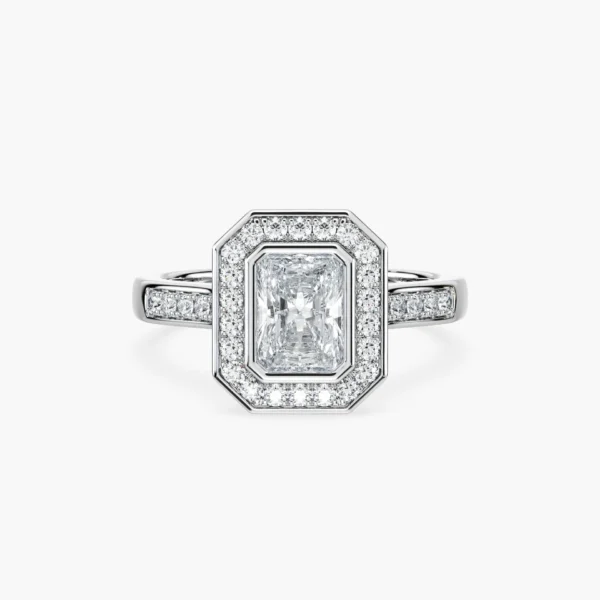 Open Cuff Diamond Pave Ring in 925 Sterling Silver Chic &Modern - Image 2