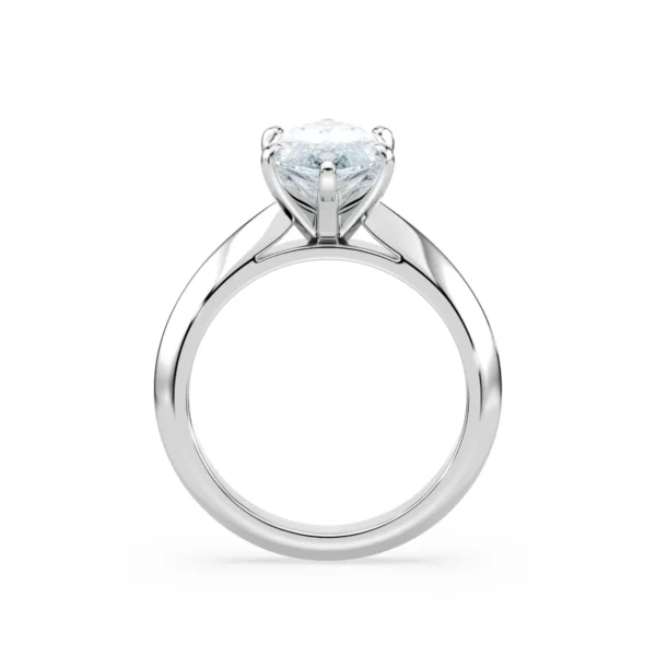 Marquise Cut Moissanite Solitaire Engagement Ring – Timeless Elegance - Image 3