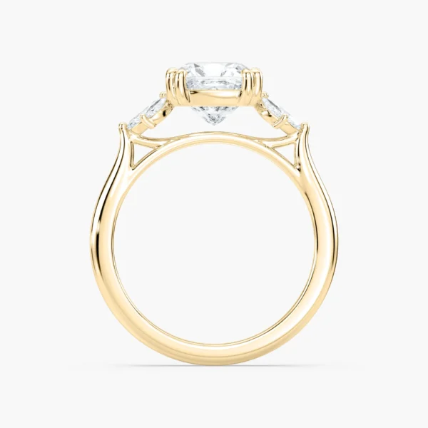 Cushion-Cut Moissanite Floral Engagement Ring – 925 Silver - Image 4