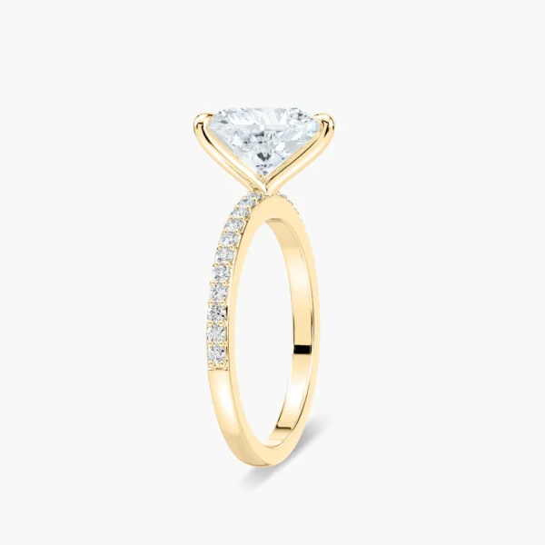 Exquisite Heart Shaped Diamond Engagement Ring in 925 Silver - Image 3