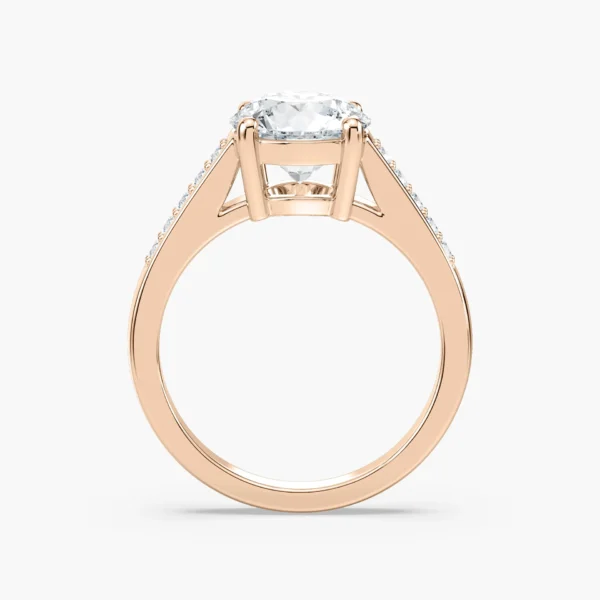 Round-Cut Moissanite Engagement Ring – 925 Sterling Silver - Image 4