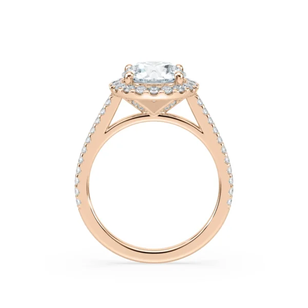 Moissanite Halo Engagement Ring | Timeless Symbol of Love in 925 Silver - Image 3