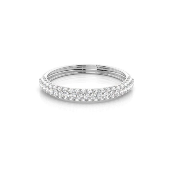 Elegant Marquise & Round Cut Diamond Wave Ring in 925 Sterling Silver – A Timeless Symbol of Grace - Image 4