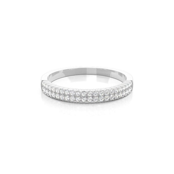 Elegant Half Eternity Ring in 925 Sterling Silver – A Symbol of Timeless Beauty - Image 4