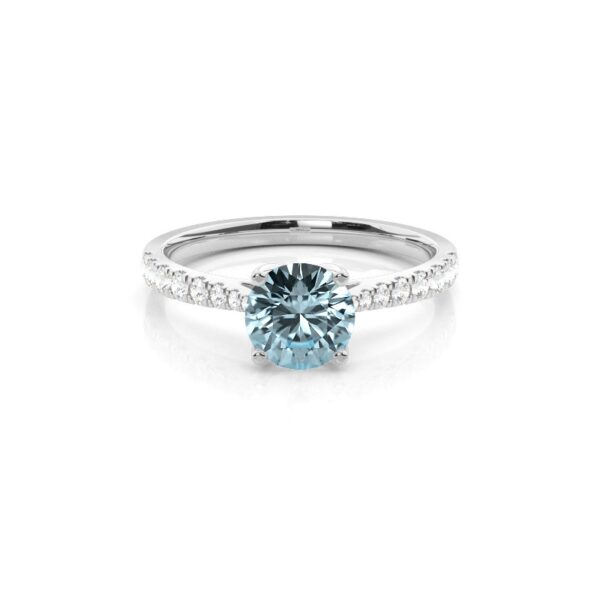 Elegant Aquamarine Engagement Ring – Timeless Beauty - Image 4