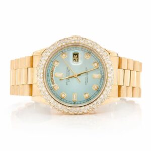 Rolex Oyster Perpetual Day-Date 36mm – American Silver Dial with Silver & Yellow Tone