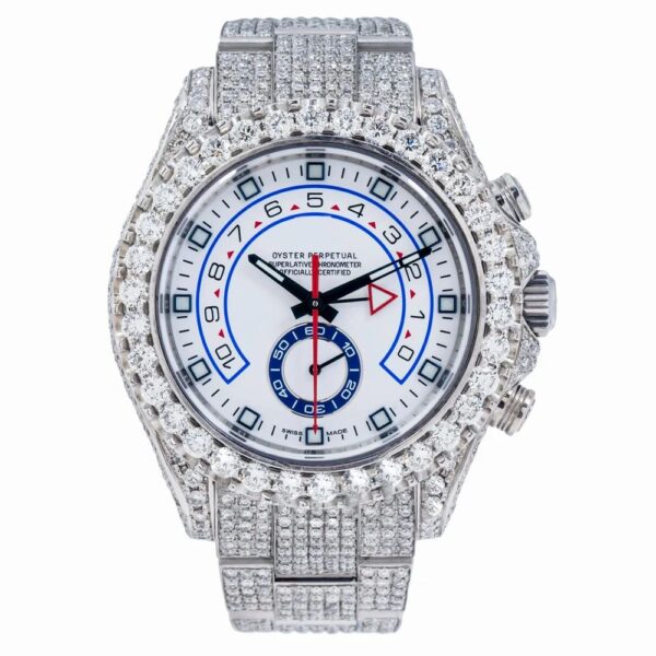 Hip Hop Round Brilliant Cut Moissanite Watch – Luxury, Sparkle & Style