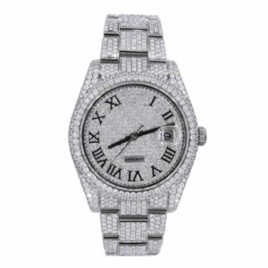 Hip Hop Round Brilliant Cut Moissanite Watch – Luxury Redefined