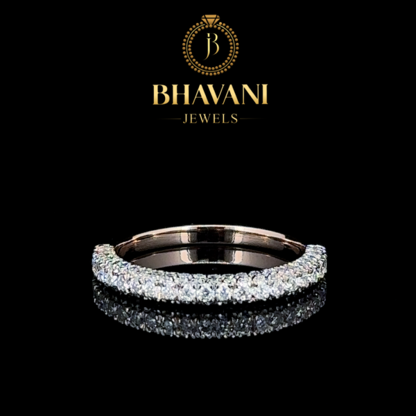 Diamond Pave Elegance Band – Timeless Luxury in 925 Sterling Silver - Image 2