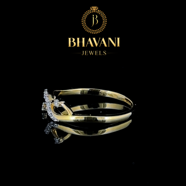 Infinity Elegance Diamond Ring – Timeless Beauty in Silver - Image 2