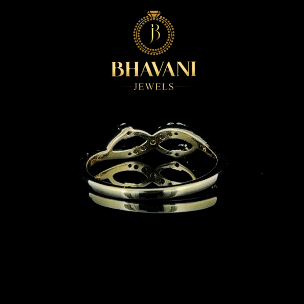 Infinity Elegance Diamond Ring – Timeless Beauty in Silver - Image 3