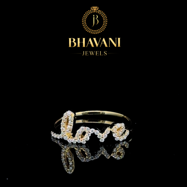 Diamond "Love" Ring – A Sparkling Symbol of Romance - Image 2