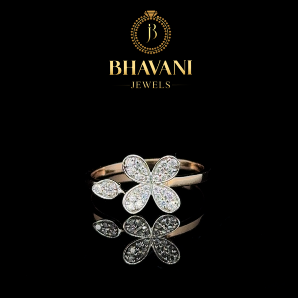 Diamond Floral Ring – A Blooming Symbol of Elegance