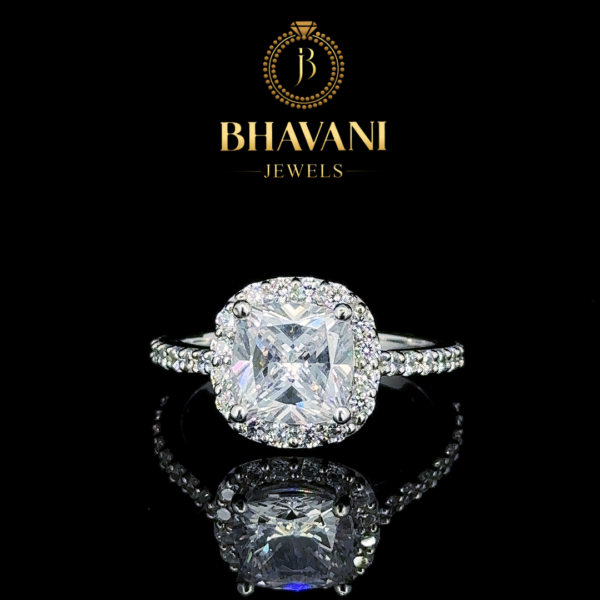 Cushion-Cut Diamond Halo Ring – A Statement of Timeless Love
