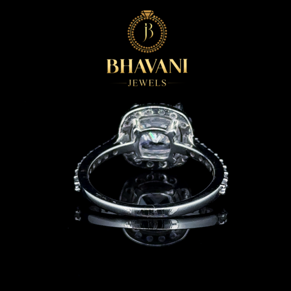 Cushion-Cut Diamond Halo Ring – A Statement of Timeless Love - Image 3