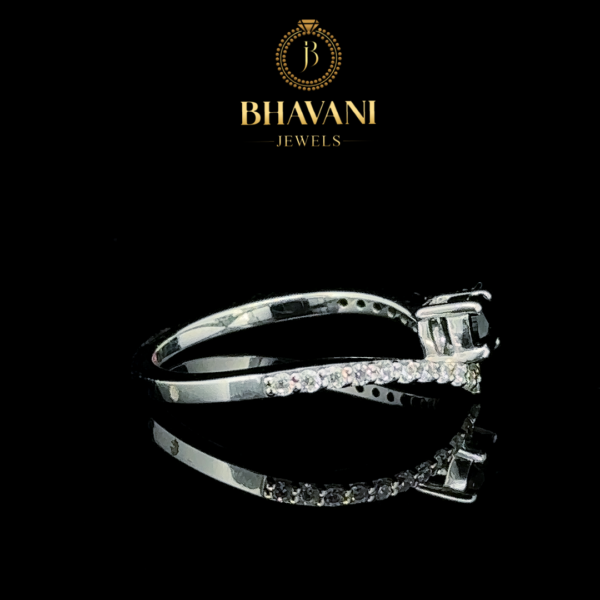 Black Diamond V-Cut Ring – Bold & Elegant - Image 4