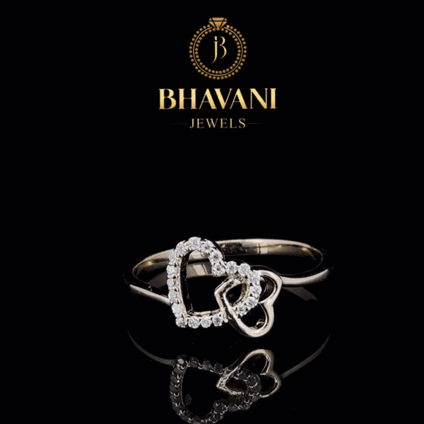 Elegant Interlocking Hearts Moissanite Ring – A Symbol of Love & Forever Bond - Image 5