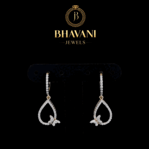 Teardrop Butterfly Diamond Earrings | Nature-Inspired Elegance