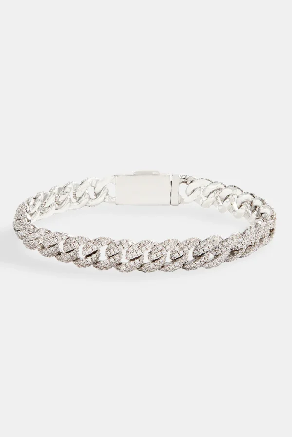 Iced Cuban Link Bracelet – 925 Sterling Silver - Image 2