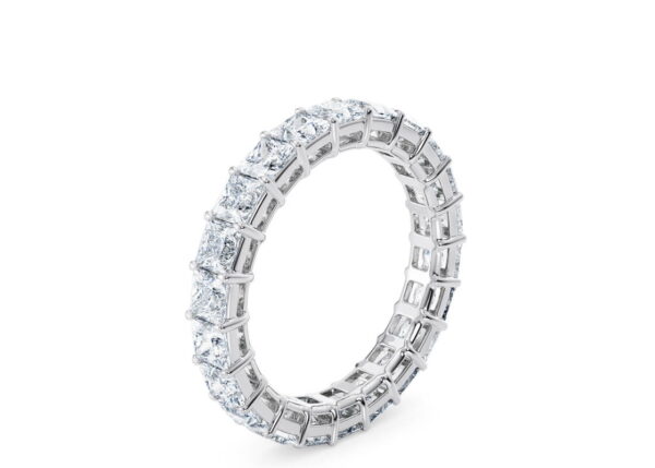 Princess-Cut Diamond Eternity Band  – Timeless Sparkle