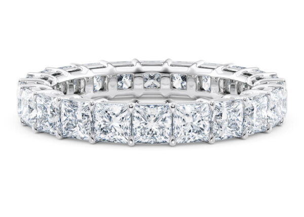 Princess-Cut Diamond Eternity Band  – Timeless Sparkle - Image 4