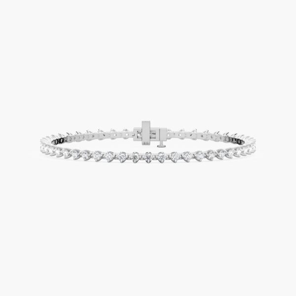 Moissanite Pave Bangle Bracelet in 925 Sterling Silver