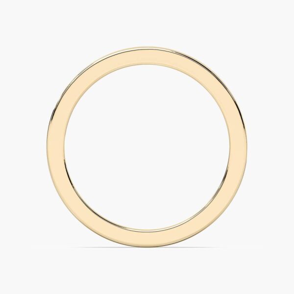 Moissanite Silver Channel-Set Band – Sleek & Timeless Beauty - Image 4