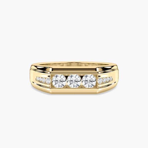 Luxury Men's 925 Silver Diamond Ring – Bold & Elegant Design - Image 2