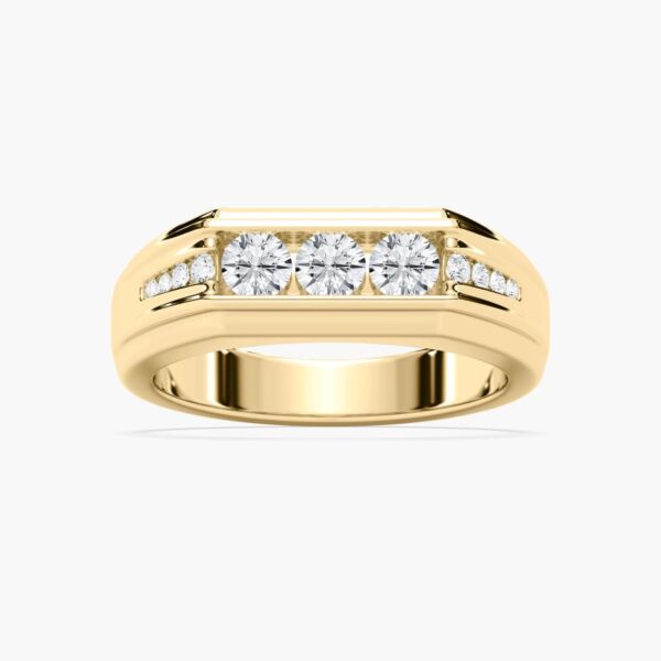 Luxury Men's 925 Silver Diamond Ring – Bold & Elegant Design
