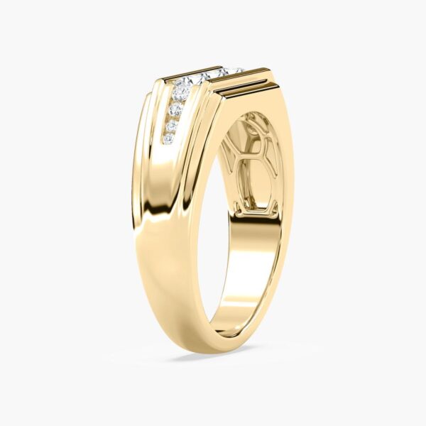 Luxury Men's 925 Silver Diamond Ring – Bold & Elegant Design - Image 3