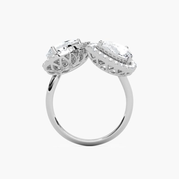 Exquisite Pear-Shaped Double Halo Earrings in 925 Sterling Silver – Timeless Elegance - Image 4