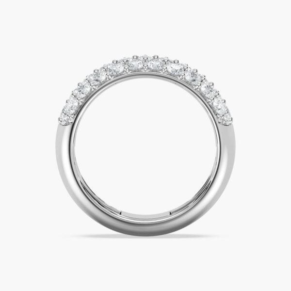 Luxurious Silver Pave Diamond Band – Ultimate Sparkle & Elegance - Image 4
