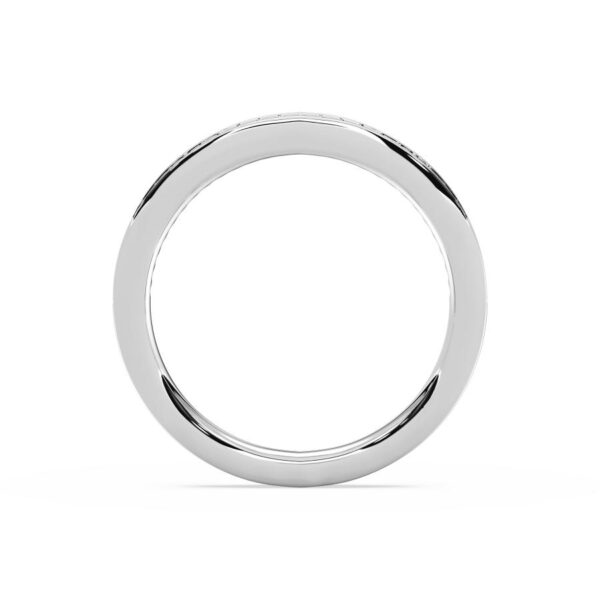 Elegant Pavé Wedding Band in 925 Sterling Silver – Timeless & Minimalist - Image 4