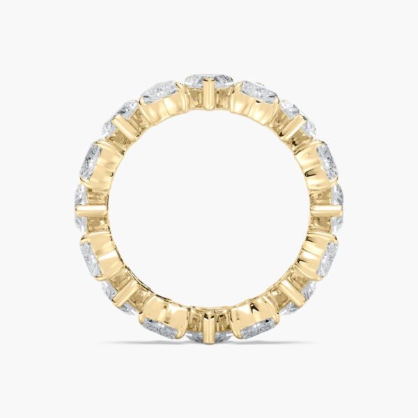 Romantic Heart-Shaped Silver Eternity Ring – Symbol of Love - Image 2
